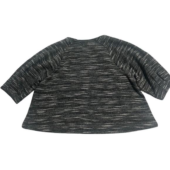 NWT Banana Republic Sweater Zippered Marled Womens Small Black White 572529-00 - Picture 6 of 11